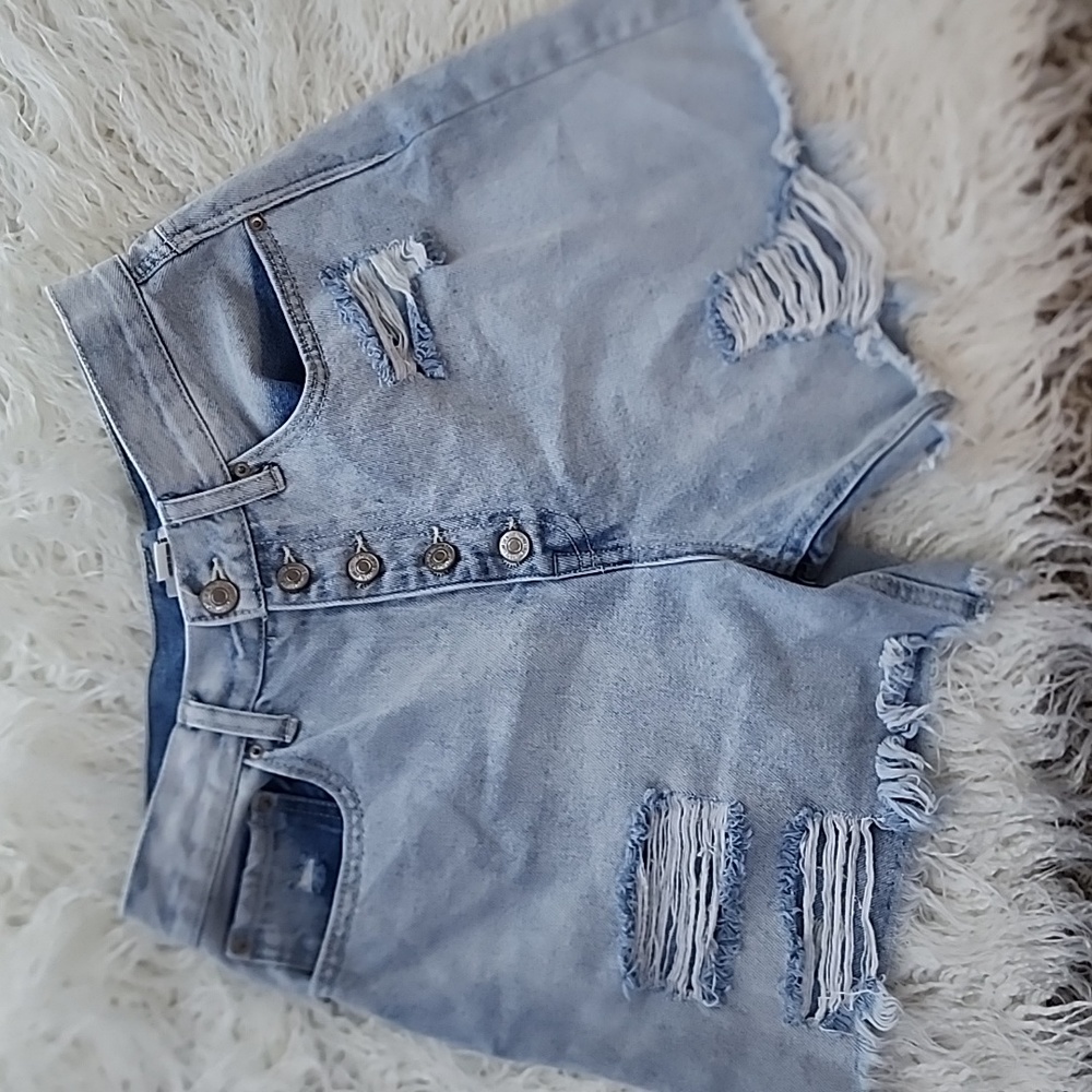 High waisted Mom Jean Shorts